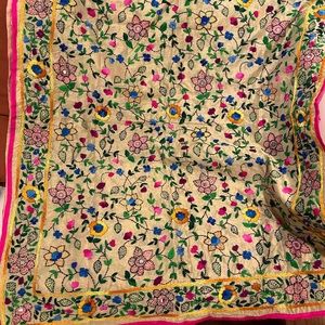 Beautiful handwork dupatta (Indian/Pakistani scarf) with all over embroidery